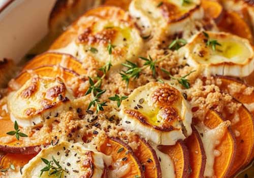 Gratin de Patate Douce et Chèvre
