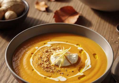 Soupe de potimarron au gingembre