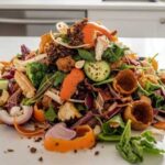 Un tas de déchets alimentaire