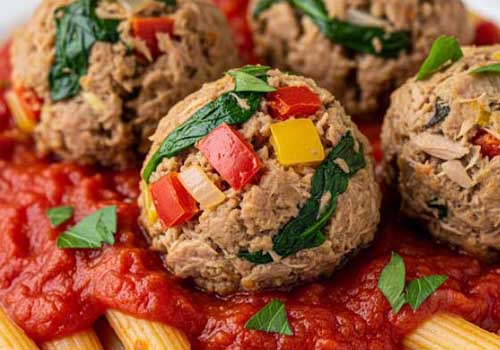 Boulettes de Thon et Légumes (avec pâtes)