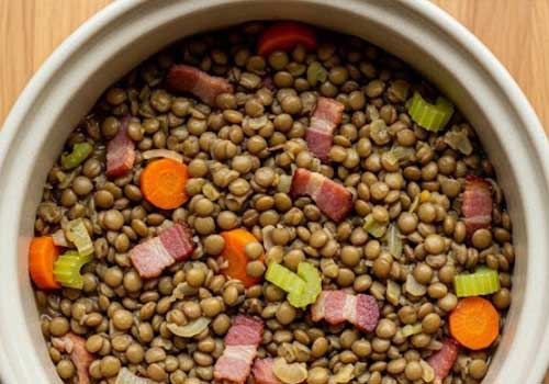 Lentilles Vertes Façon Petit Salé (sans le salé !)