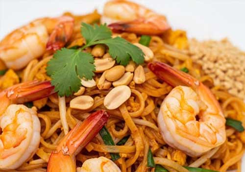 Plat de Pad Thaï Express aux Crevettes