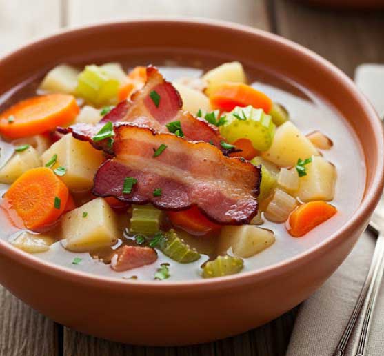 soupe-paysanne-legumes-lardons Soupe Paysanne aux Légumes et Lardons Fumés