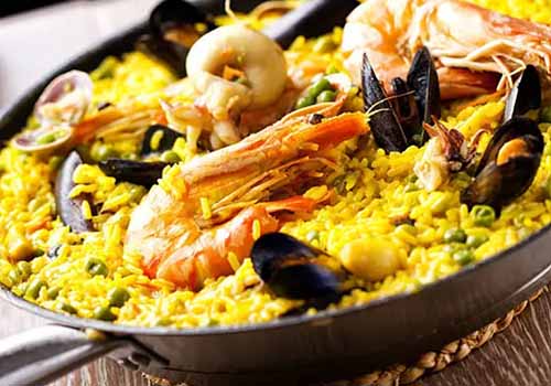 Paella de mariscos (paella aux fruits de mer)