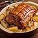 Rôti de Porc aux Pommes et Oignons Confits