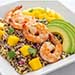Salade de Quinoa aux Crevettes, Mangue et Avocat