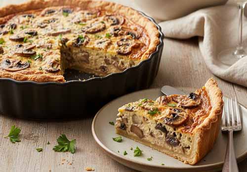 Tarte aux champignons
