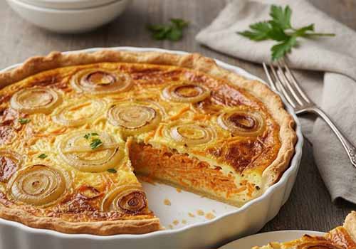 Quiche Oignons et Carottes