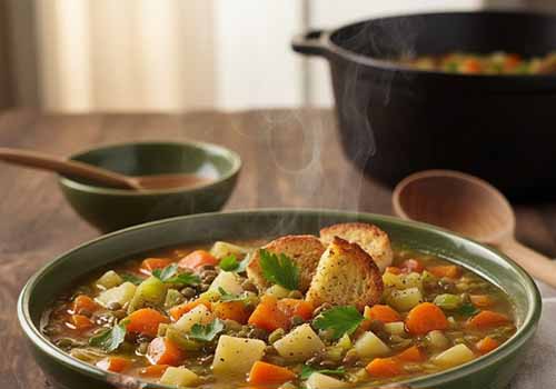 Soupe Paysanne aux Légumes et lentilles