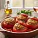 Tomates Farcies à la Provençale avec un verre de rosé